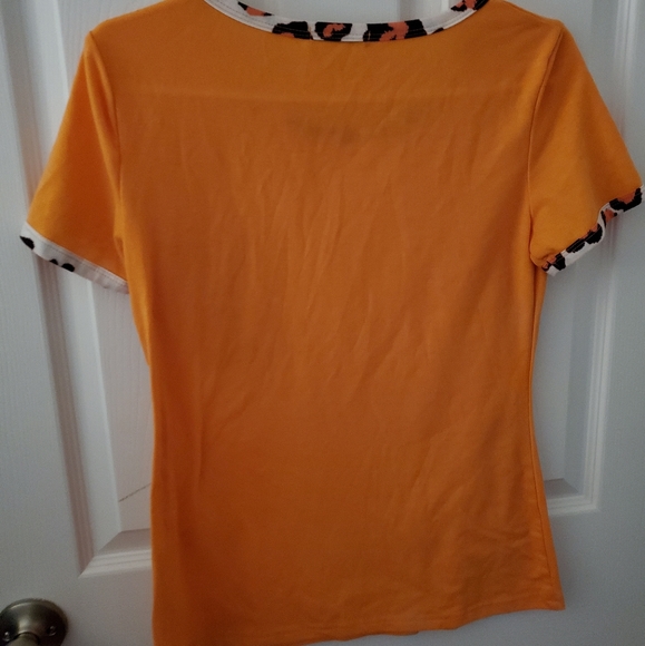 Orange women's t-shirt size M - Picture 2 of 4